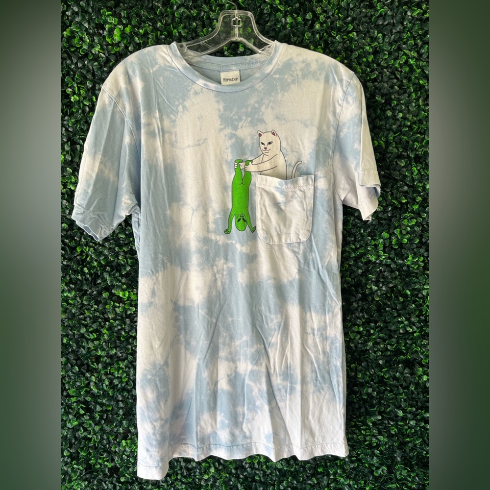 RIPNDIP Cloud Cat and Alien Pocket Tee Size M